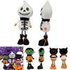 Cute Halloween Plush Figurines Ghost Black Cat Decorations