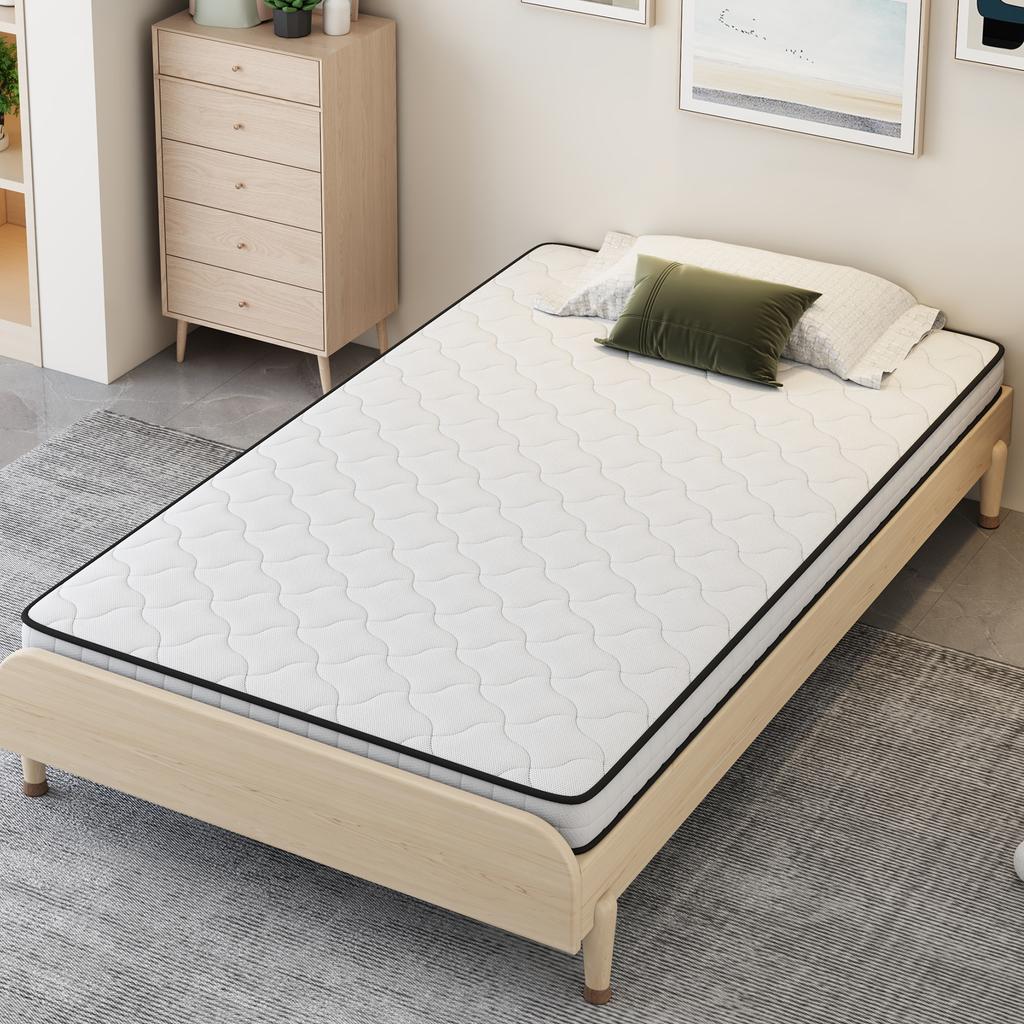 Spring Mattress, Dimensions: 90 × 190 cm, Thickness: 10 cm, Firmness: H3, with ergonomic modules and lumbar spine relief; Rolled Mattress