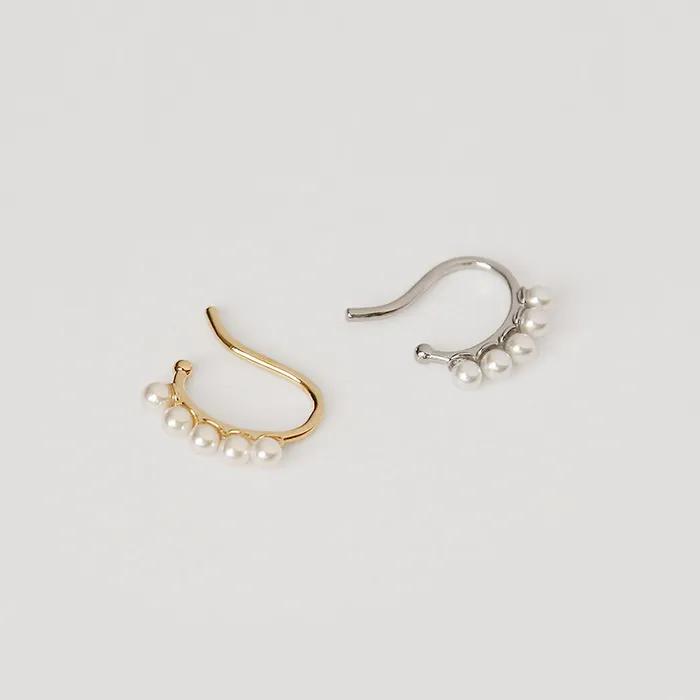 crown pearl earcuff (2colors)