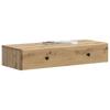 Wall Mounted Side Table Artisan Oak 87.5 x 34.5 x 17 cm