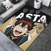 Black Clover Carpet Rug For Living Room Bedroom Home Sofa Decoration Kids Play Nonslip Floor Mat