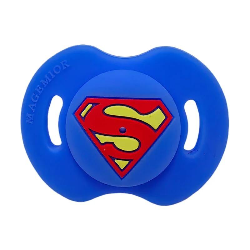 

Набір пустушок супергероя - 100% силіконова дитяча соска, прорізувач із захисною конструкцією для хлопчиків та дівчаток, ортодонтична соска без BPA