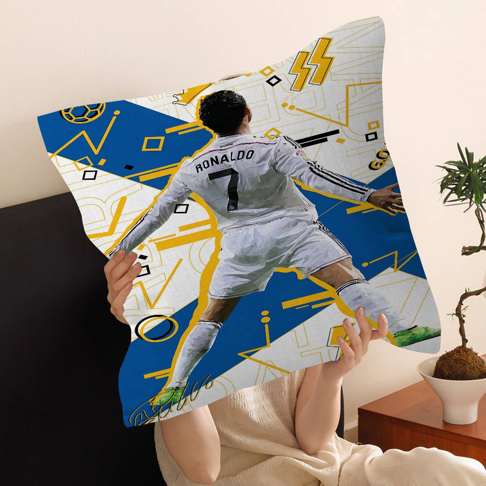 Football Star Number Personalized Pillow Cover Kids Bedroom Wild Party Decor Pillowcase kid Birthday shower Gift