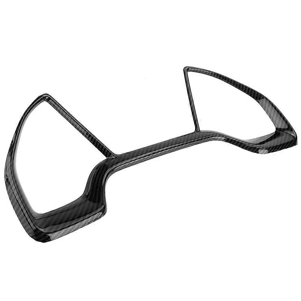 Car Dashboard Decorative Frame Dial Rings Trim for Honda Civic 10th 2016~2018 Black With Stripe