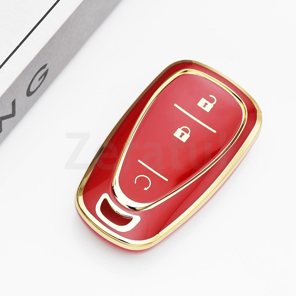 Tpu 3 Buttons Car Key Case Cover Smart Key Shell For Chevrolet Chevy Malibu Camaro Cruze Traverse Spark Equinox Sonic Volt Bolt