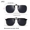 Flip-Up Polarized Clip-On Sunglasses