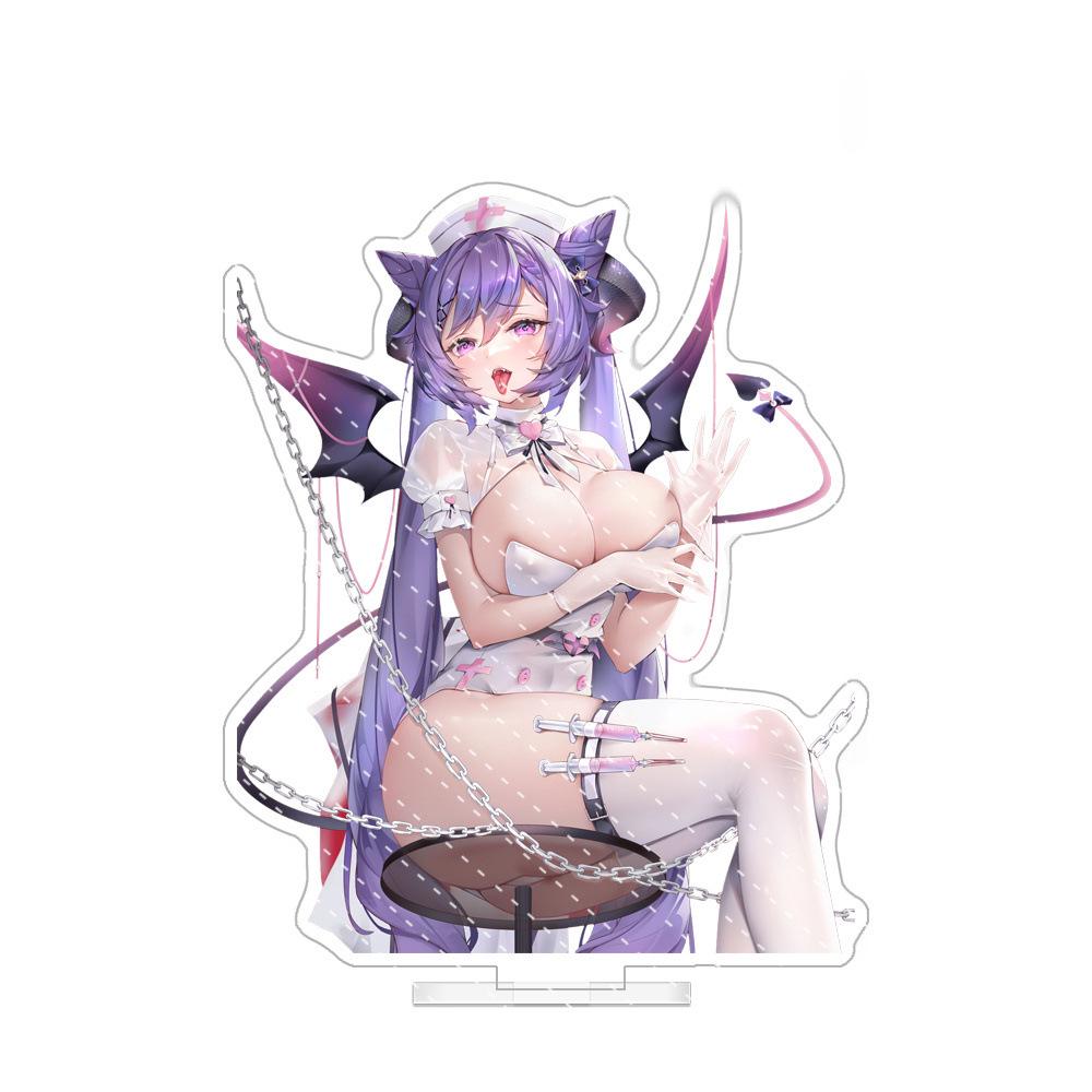 Anime Game Character Acrylic Standee: Keqing, Ningguang, Sucrose, Yae Figurine Gift.