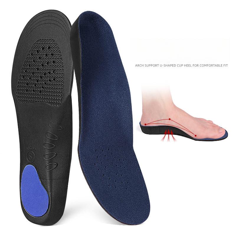 Thin Shock-absorbing Insoles for Men and Women, Sweat-absorbing and Breathable Massage Arch Support Insoles, Summer EVA Sports Full Pad