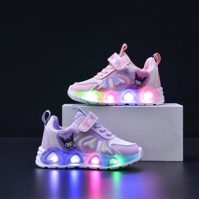 Kinder mit leichten Sportschuhen Frühling und Herbst Jungen Mode Laufschuhe Leuchten Papa Schuhe für Mädchen
