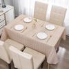 Nordic Plaid Waterproof Tablecloth – Thick, Oil-Proof, Luxurious Dining & Coffee Table Mat.