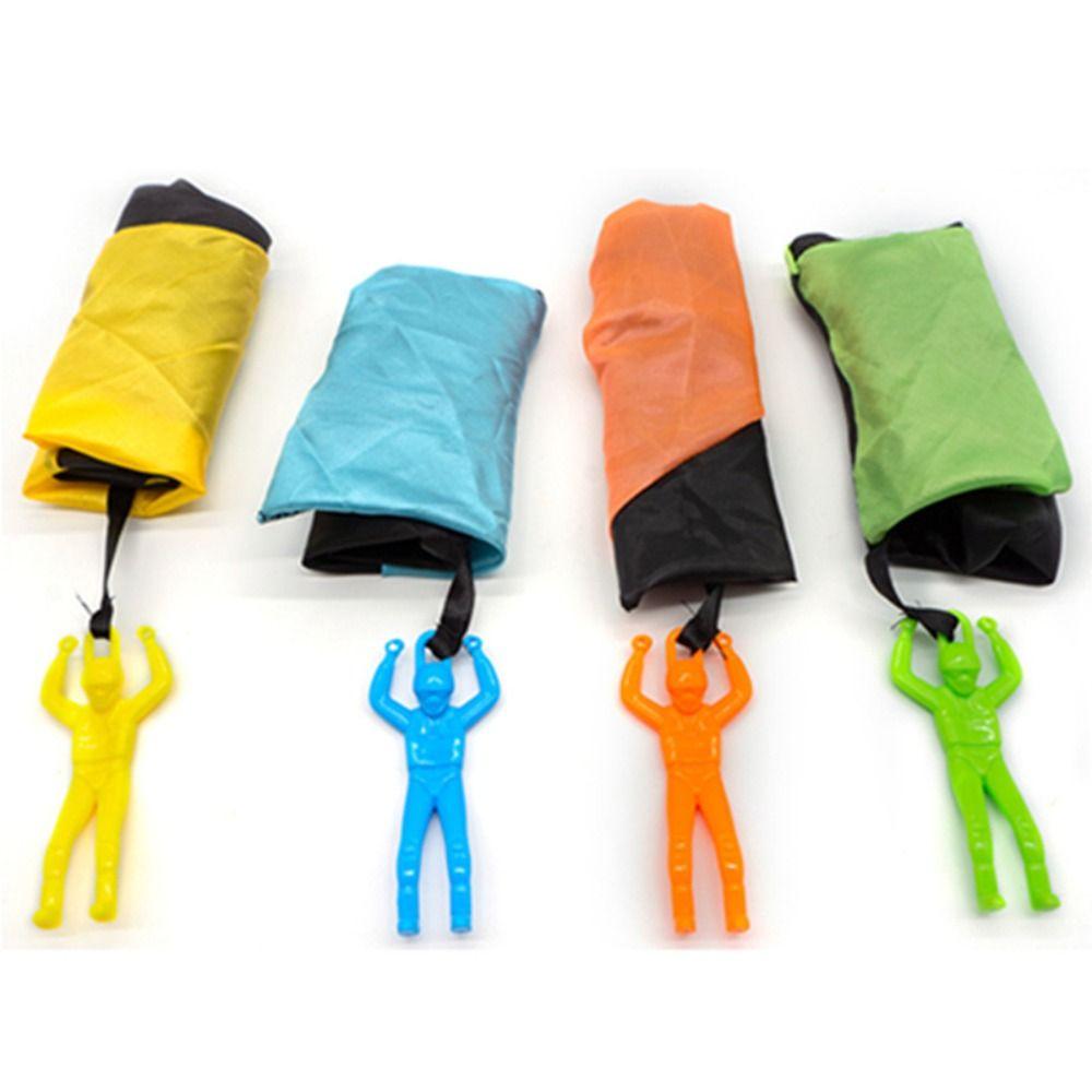 Parachute Sport Plastic Ejecting Parachute Toy Plastic Mini Soldier Game  Outdoor