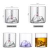 Japanese Style Whisky Glass Cups 3D Mountain Wine Glass Beer Juice Vodka Mug Bottle Drinkware Fuji Artwork Glacier Vintage Gift