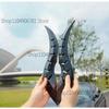 FOR Volkswagen ID.7 VIZZION 2024 New Dragon Horn shaped Car Exterior Decoration (Arc Light Speed Flow Fin)