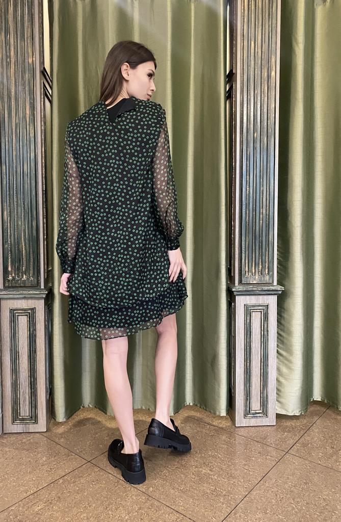 Set Jacket + Dress Phardi 7275 36 Green with Black