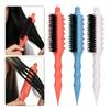 Volumenbürste Wildschweinborsten Zähne Lockenwickler Kamm für voluminöse Haaransätze Styling Glätten Haarwerkzeuge für Frauen Männer