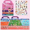 Reusable Scene Sticker Book DIY Puzzle Quiet Busy Paste A Book Cartoon Animal Learning Cognition Toys For Kids Gift
