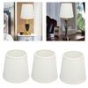  3Pcs Table Lampshade Lamp Shade Small Lamp Shades Hand Crafted Premium Cloth High Transmittance Soft Warm Light Safe Intrusive Installation for E14 C