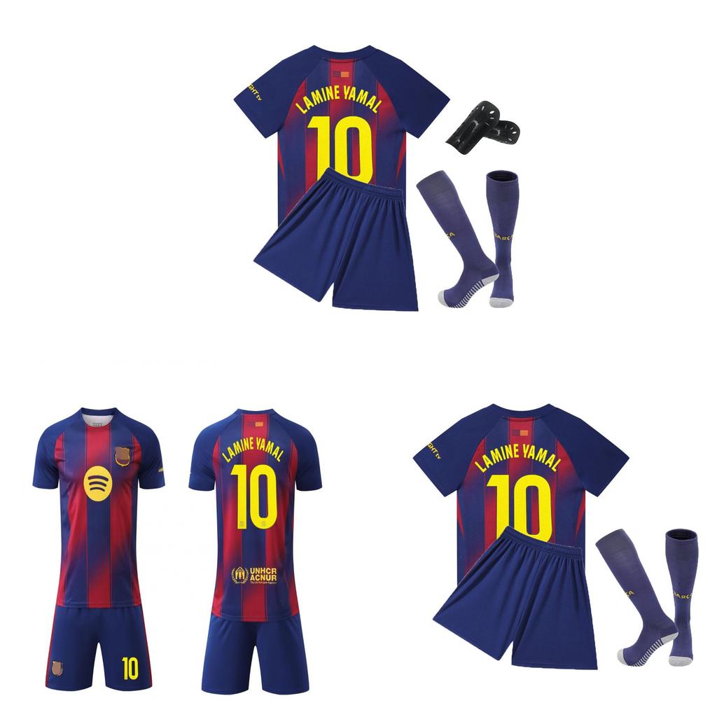 Coppa Mondiale di Calcio Lamine Yamal Maglia da Calcio per Bambini della Città in Tessuto Poliestere per Sport Giovanile