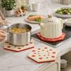 Heat-resistant Silicone Insulation Pad Non-Slip Anti-scalding Oil-Resistant Place Mat Stable Stackable Cup Mat Kitchen Use