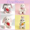 Plush Rabbit Toy With Carrot And Mushroom Design For Children Gift