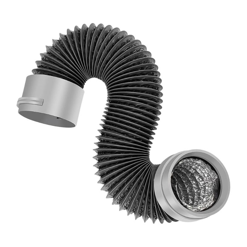 Upgrades 6 Layer Aluminum Dryer Vent Hose Incorporating Reinforced Steel Wire PVC Coating for Enhances Tear Resistance