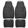 MICHELIN Rubber Floor Mats Set of 4 Black All Season All Weather