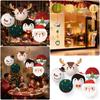 Cartoon Christmas Lanterns Santa Snowman Hanging Ornamnet Christmas Decoration  Party Supplies
