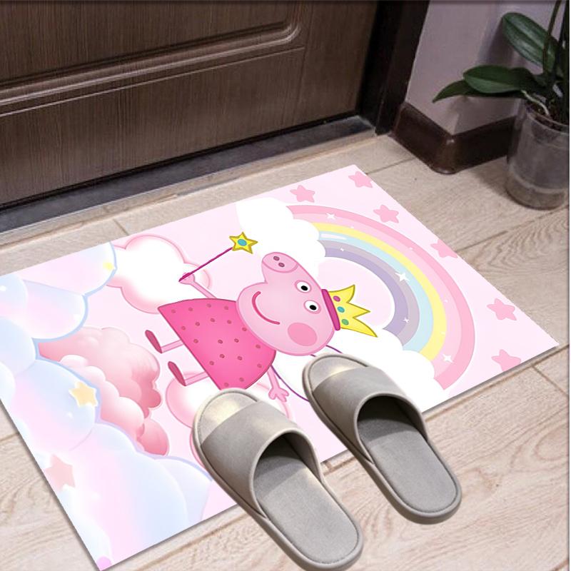 Peppa Pig Pattern Rug, Indoor/Outdoor Mat, for Picnic, Gameroom, Bedroom, Office, Living Room, Home Decor Carpet, Birthday Gift