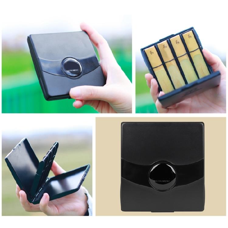 Saxophone Reed Box Portable Sax Reeds Container Woodwind Instrument Accessory