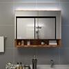 VidaXL LED Bathroom Mirror Cabinet Wall Cabinet Storage Furniture with Toilet Mirror Home Interior 323606
