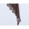 Women High Waist Lace Patchwork Irregular Midi Fashion Skirt