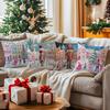 4 Pcs Winter Nutcracker And Ballerina Single-Sided Printed Pillowcase For Home Living Room Bedroom Car Decor