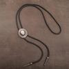 6Pieces Southwestern Styles Men's Bolo Tie with Cow Skull Star Pendant for Casual or Formal Wear Leather Cord Necktie