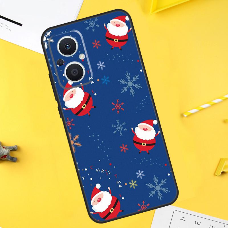 Christmas Santas seamless Deer For OPPO Reno 14F 13F 12F 11F 10 11 12 13 14 Pro 8T 7 8 Lite OPPO Find X9 X8 X6 X5 Pro Case