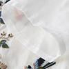 Summer Embroidered Cotton Blouse Women 2023 Casual Short Sleeve Tops Sweet O Neck T-shirt Vintage Loose Shirt Female 26840