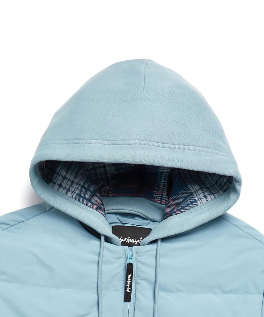 Mark Gonzales Detachable Hood Alley Light Down Jacket - Greyish Blue