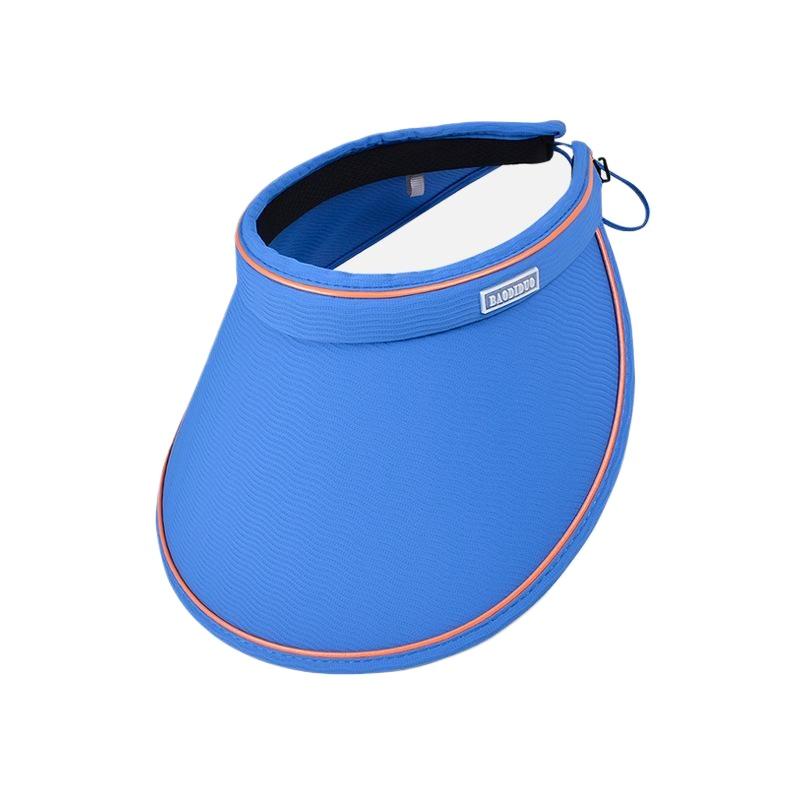 Summer sunscreen sunshade empty top hat Korean version versatile pearl hat women's vinyl big eaves headband sun hat