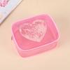 Women's Fashion Portable Sequin Love Heart Cosmetic Bag Zipper Pouch Cute Travel Toiletries Storage Bag