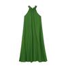 2026 Summer French Halter Neck Off-Shoulder Waist-Cinched Vacation Dress