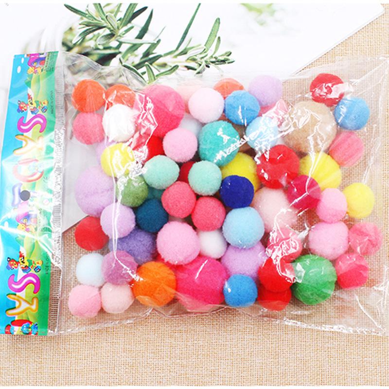 DIY Handicraft Materials Pompom Ball 10/20/30mm Fluffy Soft Colorful Craft Supplies Handmade Accessories Festive Decorations TMZ