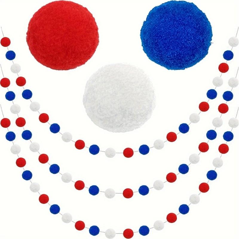 

Independences Day Ball String Patriotics Memorials Day Colorful Hangings Ornament 1