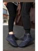 Herren Winter Warme Mid-Cut Baumwoll-Wanderschuhe - Wollgefüttert für Outdoor-Freizeit