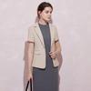 Skilled and Spontaneous OL Style Flat Collar Suit Jacket for Women In Summer 2025, Versatile and Simple with One Button