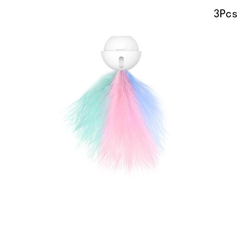 1/3Pcs Laser Small Bell Cat Feather Wand Cat Teaser Stick Telescopic Stick Fun Indoor Play And Exercise Cat Pet Interactive Toy