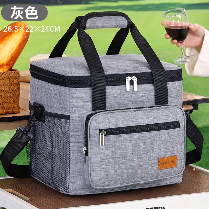 Large Capacity Handheld Lunch Box Bag Multi Functional Thickened Outdoor Picnic Insulated Handbag