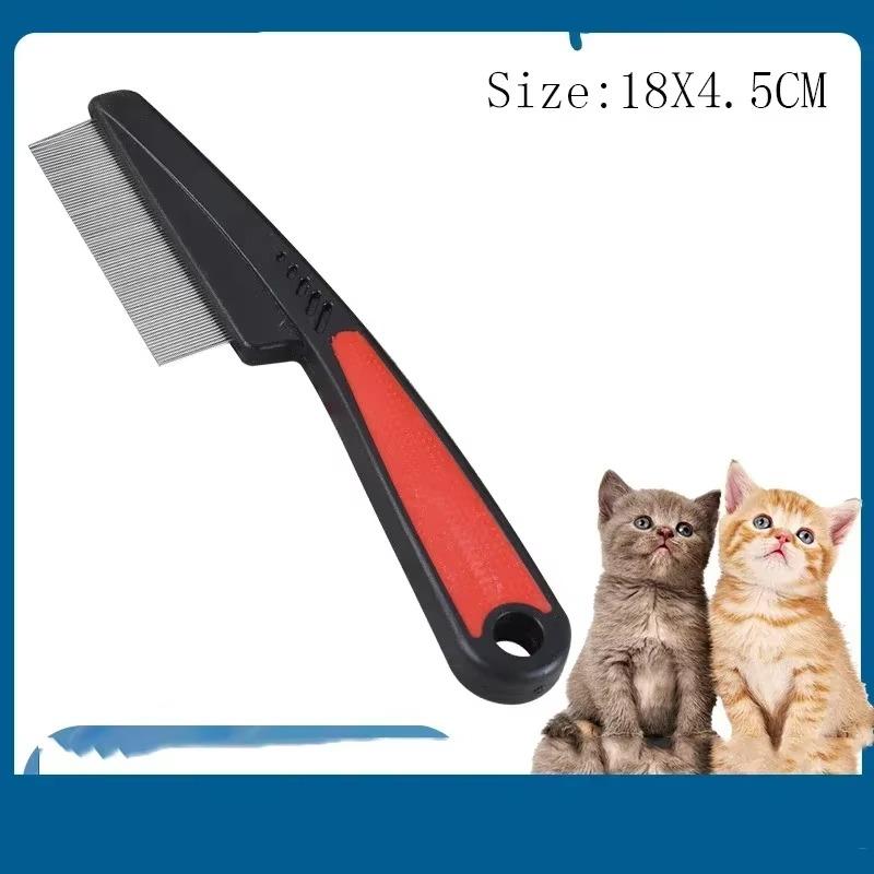 Pet Comb 1PC Cat and Dog Grooming Brush Cleaning Massage De-fluffing Needle Comb Stainless Steel Knotting Pet Supplies