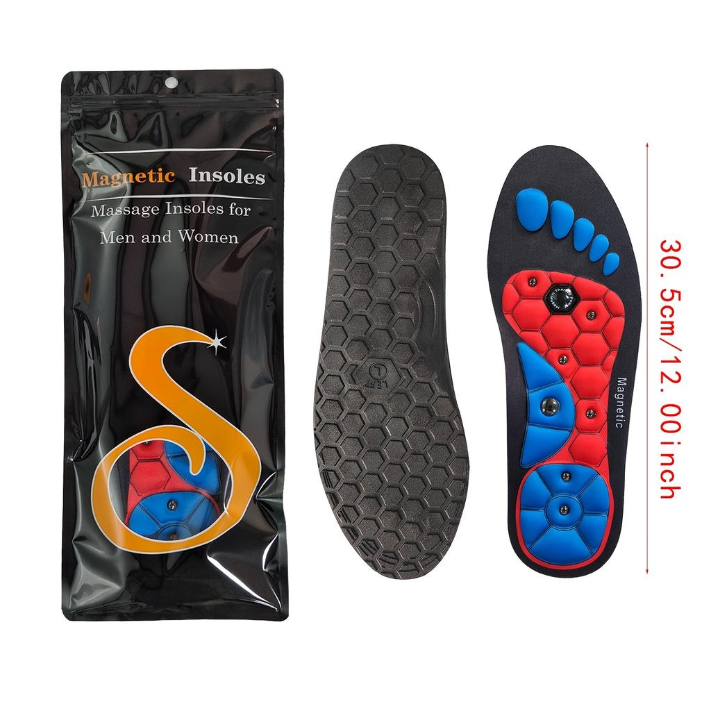 Magnetic Massage Insoles - Comfortable EVA Cushion Pads for Enhanced Foot Support, 1 Pair