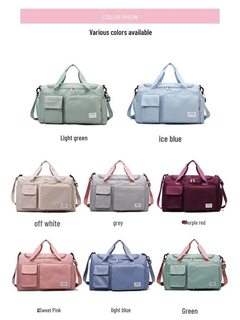 Fashion Fitness Bag: Men's & Women's Water-Repellent Handbag with Wet/Dry Separation, Shoe Compartment - Ideal for Sports & Travel.