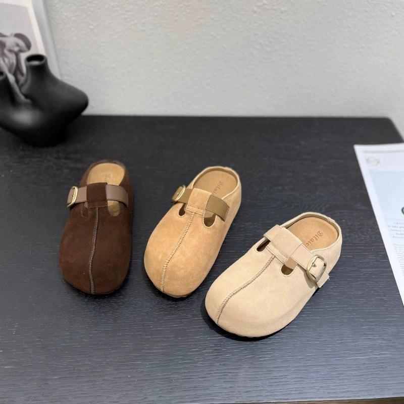 Thick bottom heightening mango women's spring and summer new casual outer wear one-pedal bag head slippers