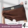 New Men's Pure Cotton Antibacterial Striped Boxer Briefs - Comfortable & Breathable